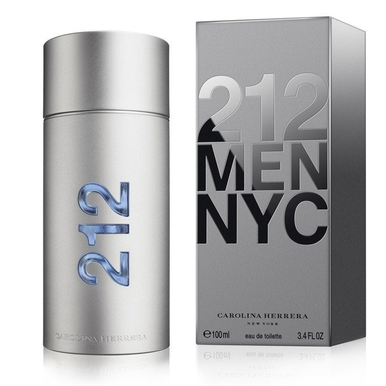 212 3.4 oz EDT for men  CAROLINA HERRERA MENS FRAGRANCES - LaBellePerfumes